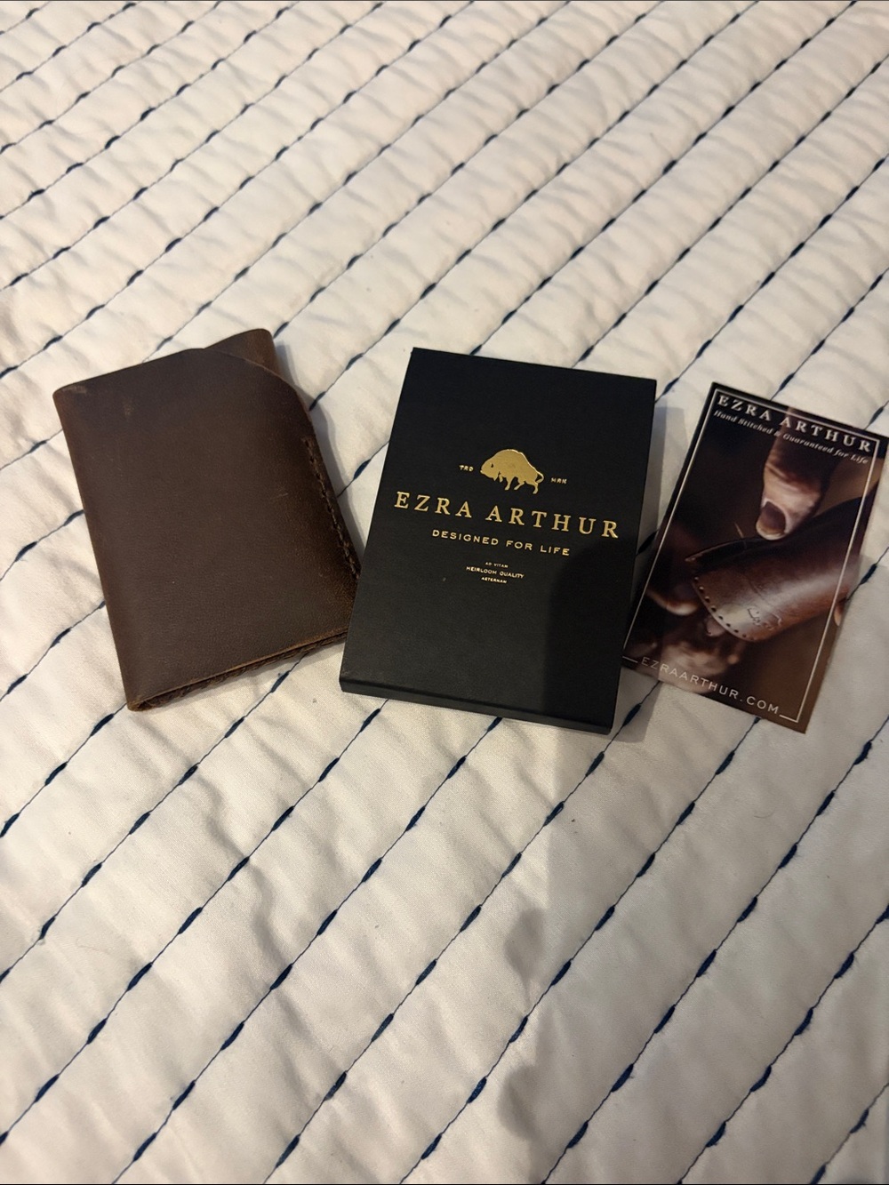 Brown Leather Wallet - Men's Accessories